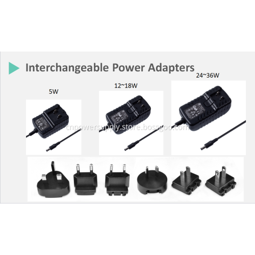 12V 1.5A detachable plug wall mount Power Supply